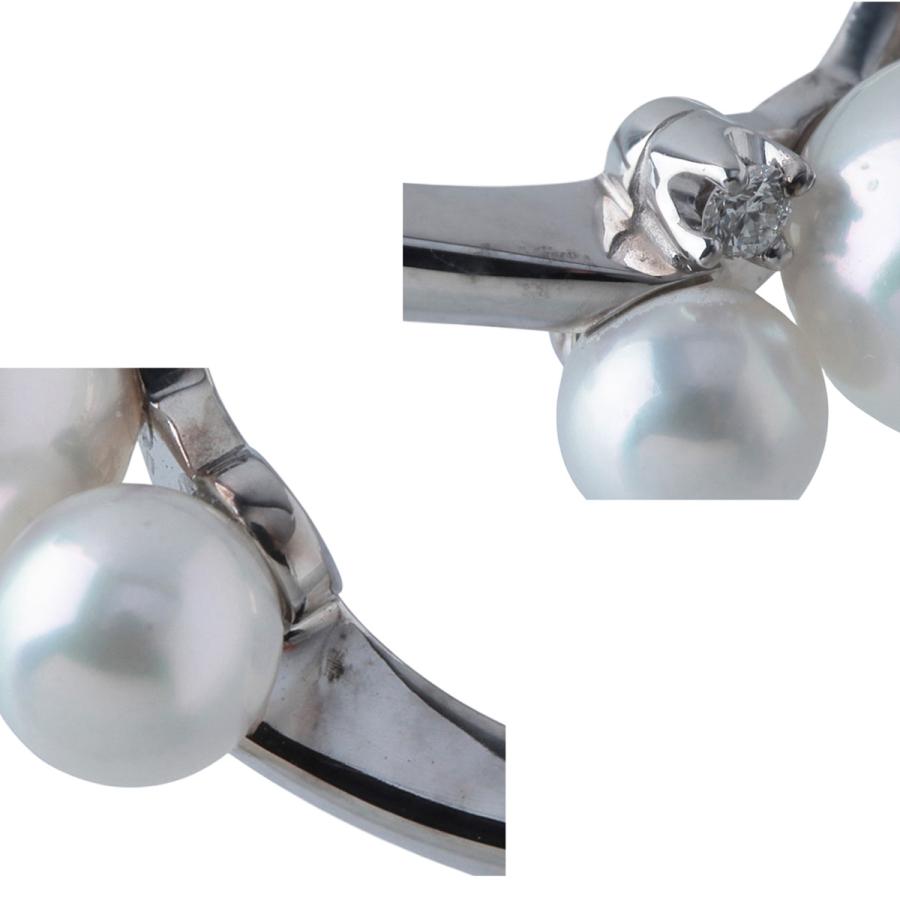 MIKIMOTO（ミキモト） パール ダイヤ リング 現行モデル アコヤパール