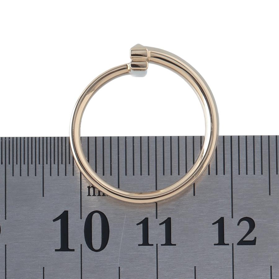 ティファニーシグネチャーリング 5.5号　新品仕上げ　無傷未使用に近い TIFFANY&Co.（ティファニー） Tワン ナロー リング 約11.5号 Au750YG