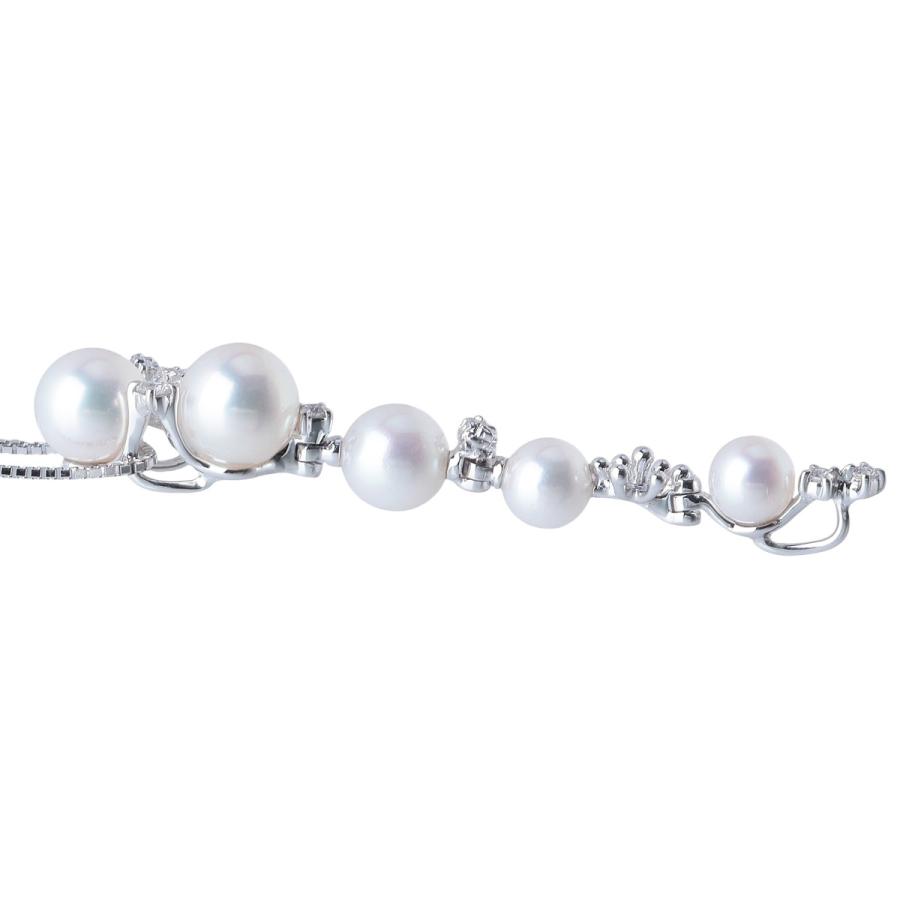 TASAKI（タサキ） パール ダイヤ ネックレス アコヤパール4.9mm〜7.0mm