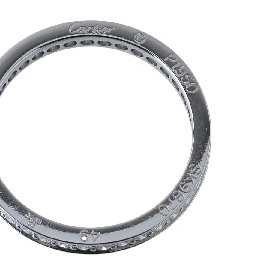 Cartier（カルティエ） ダイヤ リング バレリーナ フルエタニティ #49 Pt950 箱 新品仕上げ済 Cartier【24857 ...