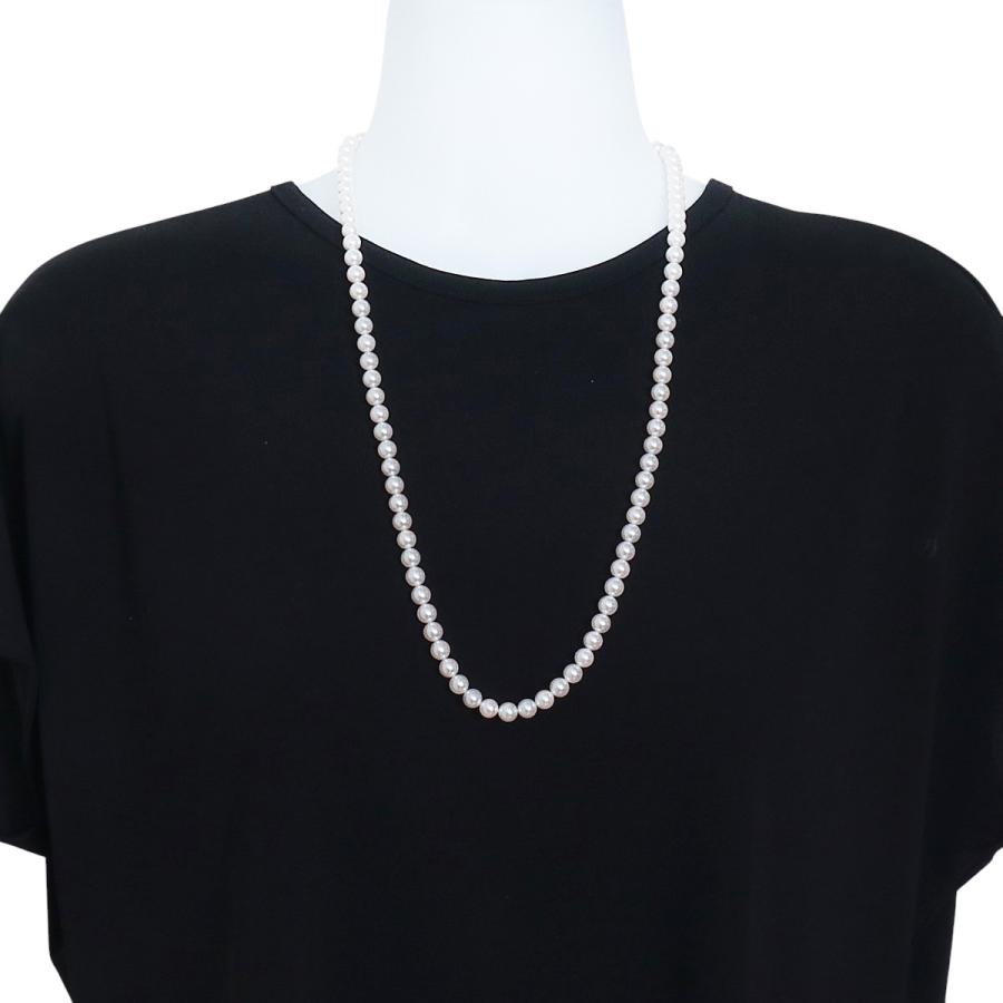 MIKIMOTO（ミキモト） パール ネックレス ロング アコヤパール6.5mm