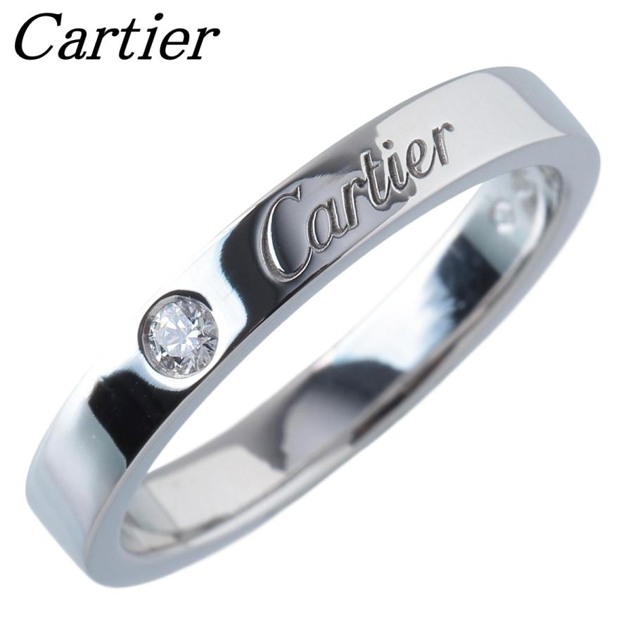 【保証書・箱付き】 カルティエ　Cドゥ エングレーブド　リング　ダイヤ　PG Cartier（カルティエ） ダイヤ リング エングレーブド Cドゥカルティエ