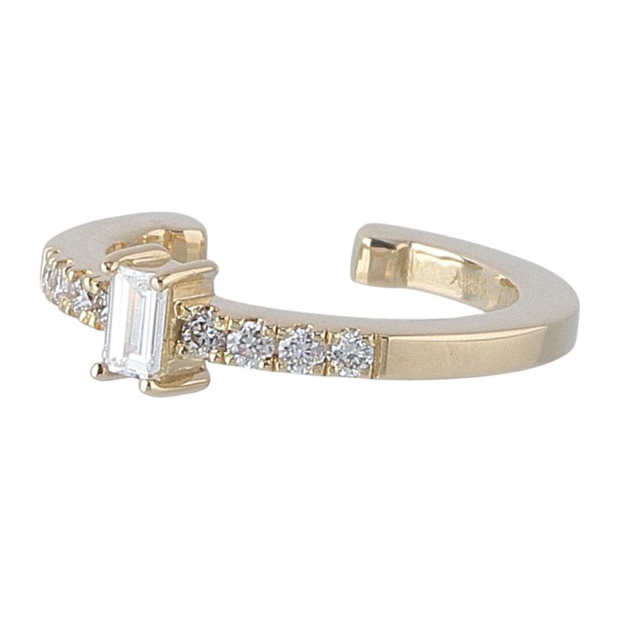 AHKAH（アーカー） ダイヤ イヤーカフ デフィレ 現行モデル 0.07ct