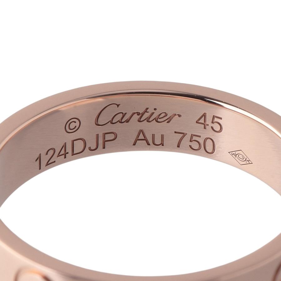 Cartier（カルティエ） ミニラブ リング #45 Au750PG 新品仕上げ済 