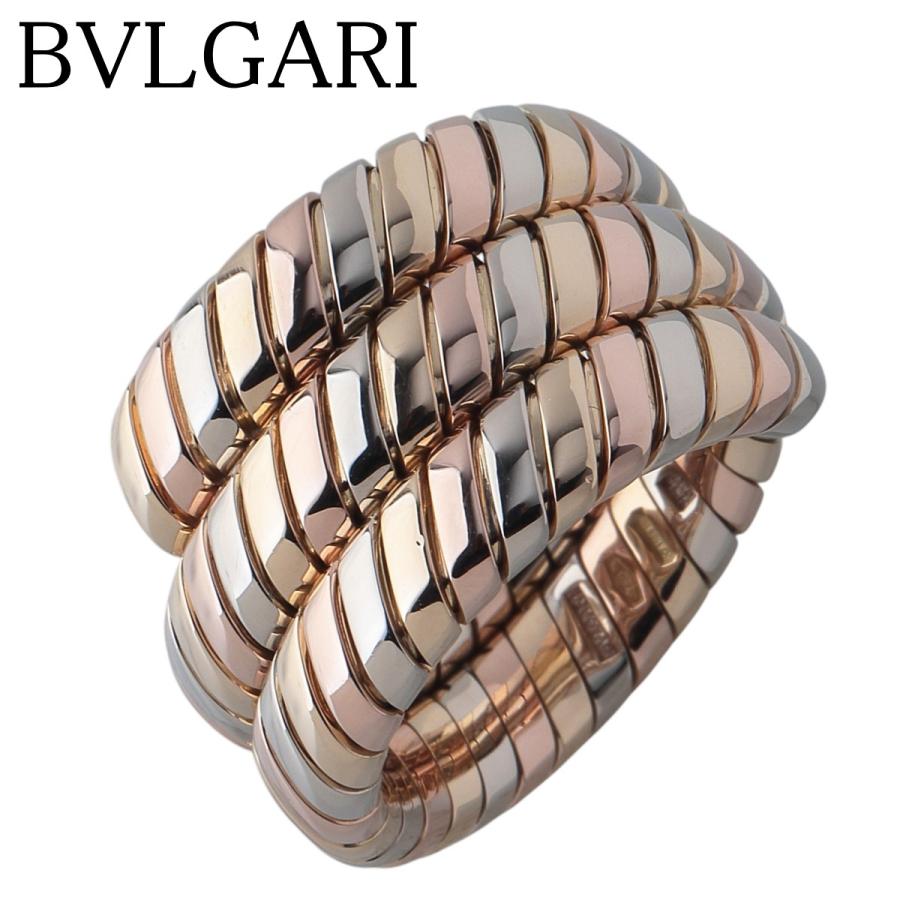 BVLGARI（ブルガリ） トゥボガス リング スリーカラー 約14号 750PG/WG 