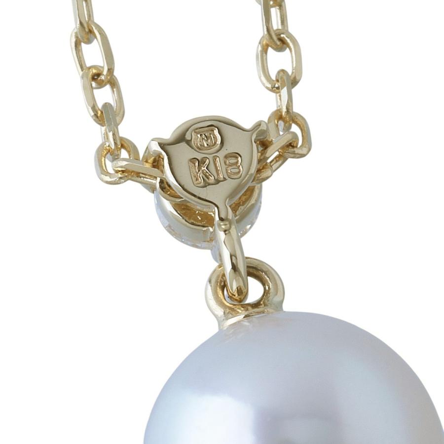 MIKIMOTO（ミキモト） ダイヤ パール ネックレス アコヤパール8.2mm 