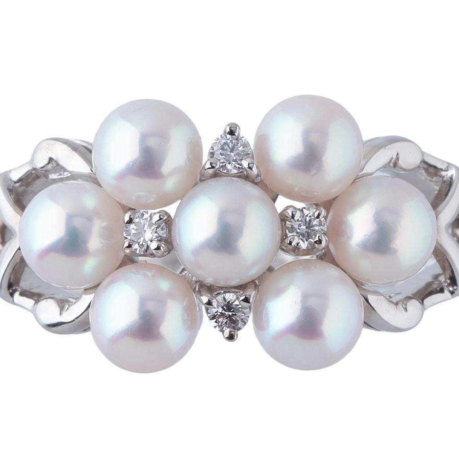 MIKIMOTO（ミキモト） ベビーパール ダイヤ リング アコヤ真珠 約3.8mm
