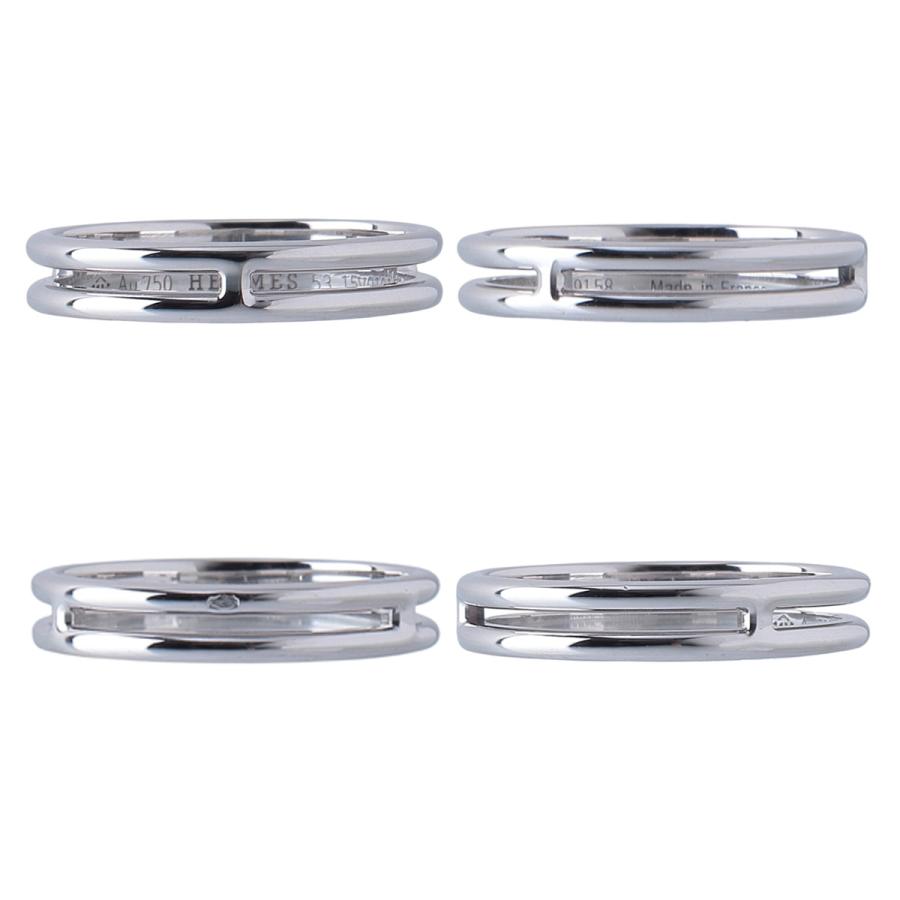 HERMES（エルメス） アリアンヌ リング #53 Au750WG 新品仕上げ済