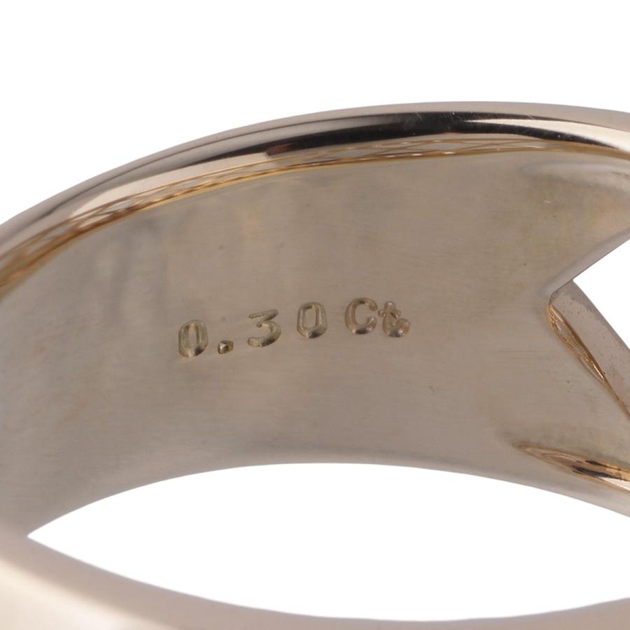 MIKIMOTO（ミキモト） ダイヤ リング 0.30ct 13号 K18YG 新品仕上げ済