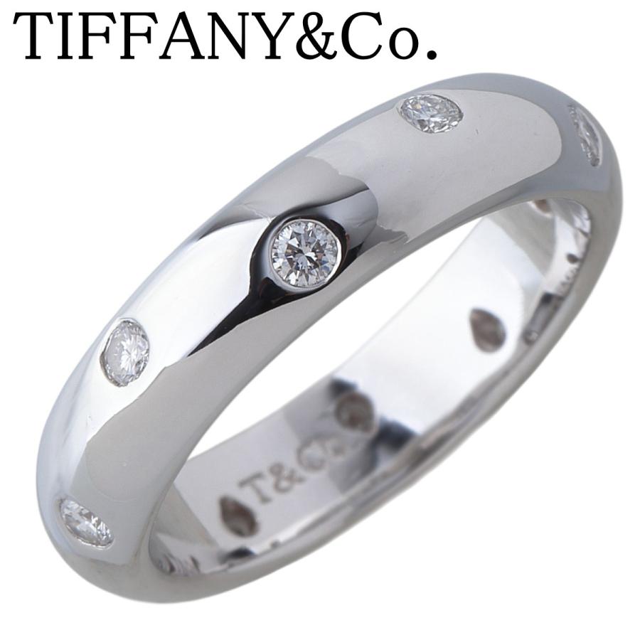 Tiffany & Co. Pt950 リング 約10号 レディース 刻印あり TIFFANY&Co.（ティファニー） ドッツ ダイヤ リング 約8.5号 PT950 10