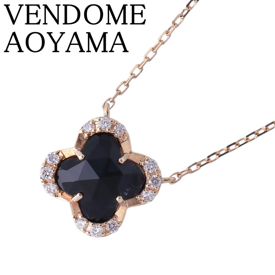 ヴァンドーム青山 K18 ブラックカルセドニー ダイヤモンド ネックレス VENDOME AOYAMA（ヴァンドーム青山） ブラックカルセドニー ネックレス