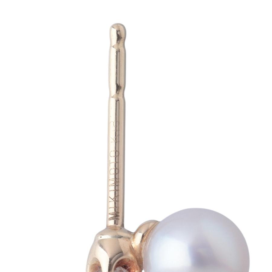 MIKIMOTO（ミキモト） パール ダイヤ ピアス PE-1688PK型 現行モデル