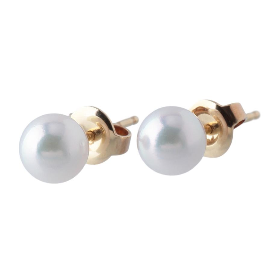 MIKIMOTO（ミキモト） パール ピアス アコヤパール6.8mm K18YG 新品