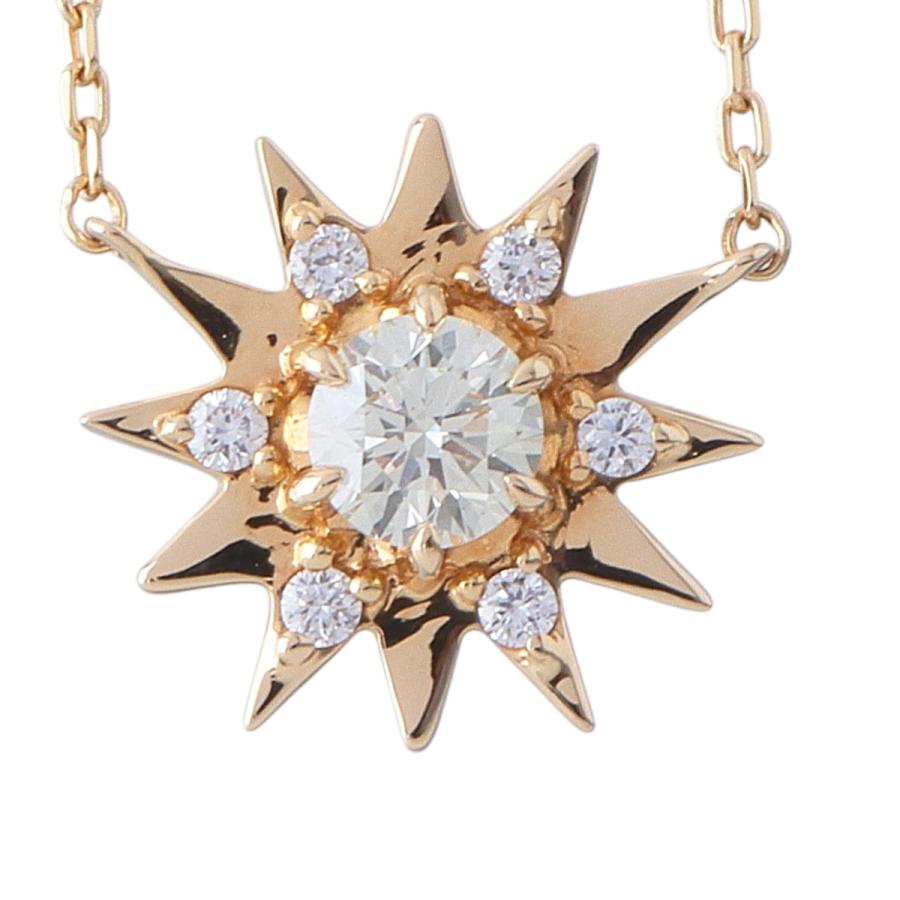 STAR JEWELRY（スタージュエリー） ダイヤ ネックレス サンバースト