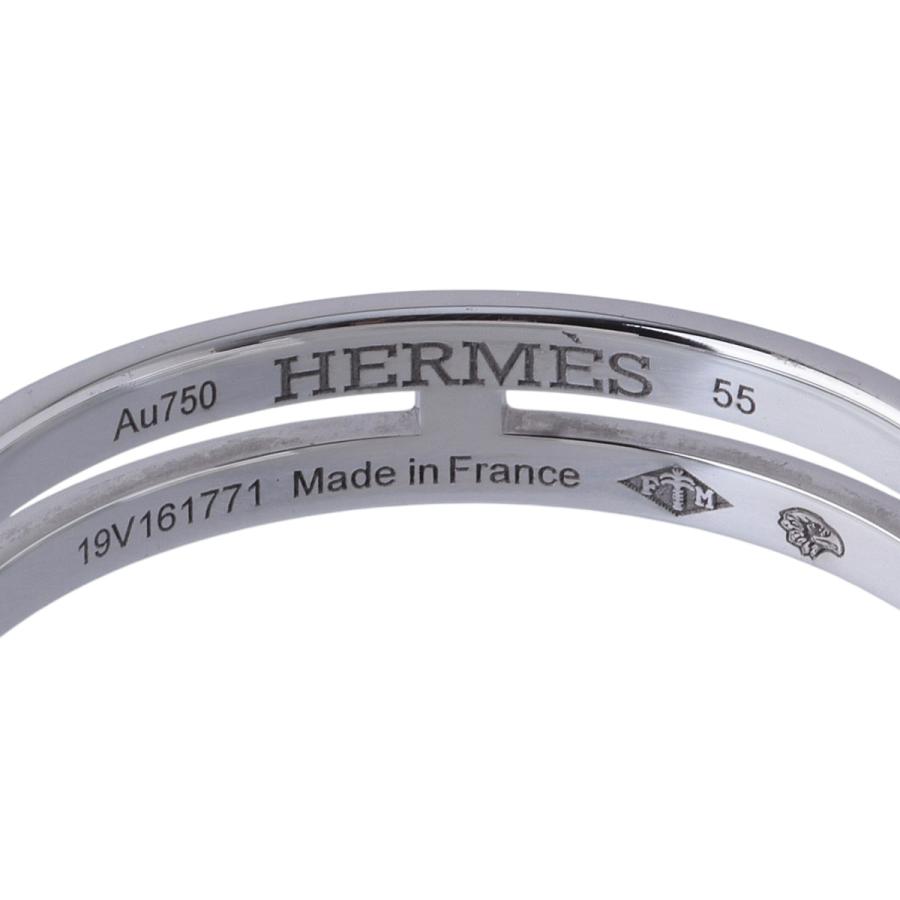 HERMES（エルメス） アリアンヌ リング #55 Au750WG 新品仕上げ済 