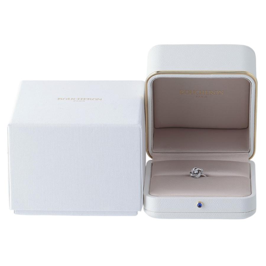 ブシュロン ピヴォワンヌ ダイヤ リング ソリテール #45 Au750WG 箱 新品仕上げ済 BOUCHERON【25585】_1