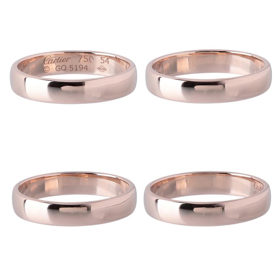Cartier（カルティエ） 1895 ウェディング リング #54 幅3.9mm 750PG