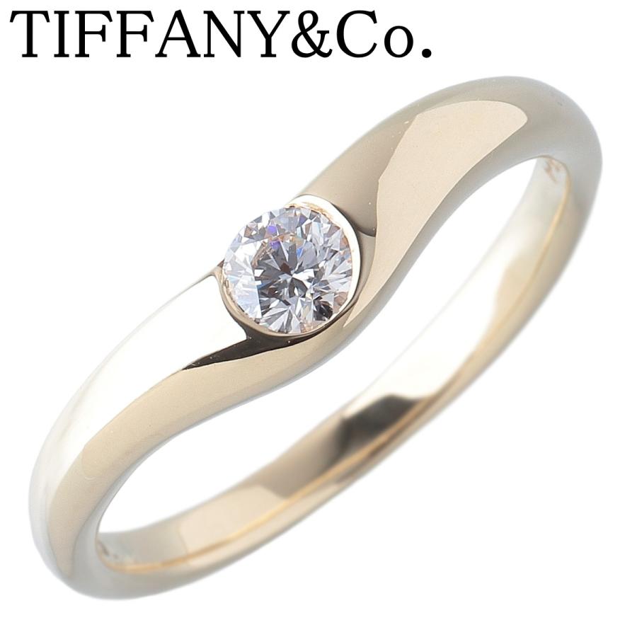 TIFFANY&Co.（ティファニー） ダイヤ リング カーブド 1PD 14号強