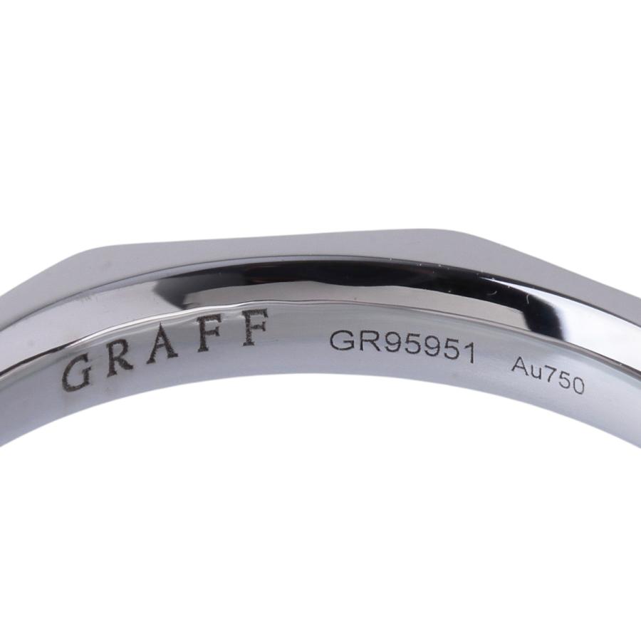 グラフ ダイヤ リング ローレンス シグネチャー ワイド ラージ 15号 幅2.9mm Au750WG 新品仕上げ済 GRAFF【25694】_5