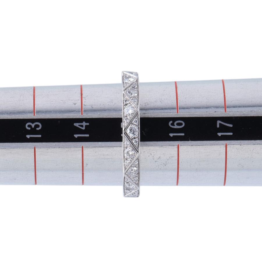 グラフ ダイヤ リング ローレンス シグネチャー ワイド ラージ 15号 幅2.9mm Au750WG 新品仕上げ済 GRAFF【25694】_6
