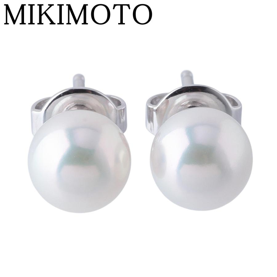 MIKIMOTO（ミキモト） パール ピアス アコヤパール7.3mm K18WG 新品
