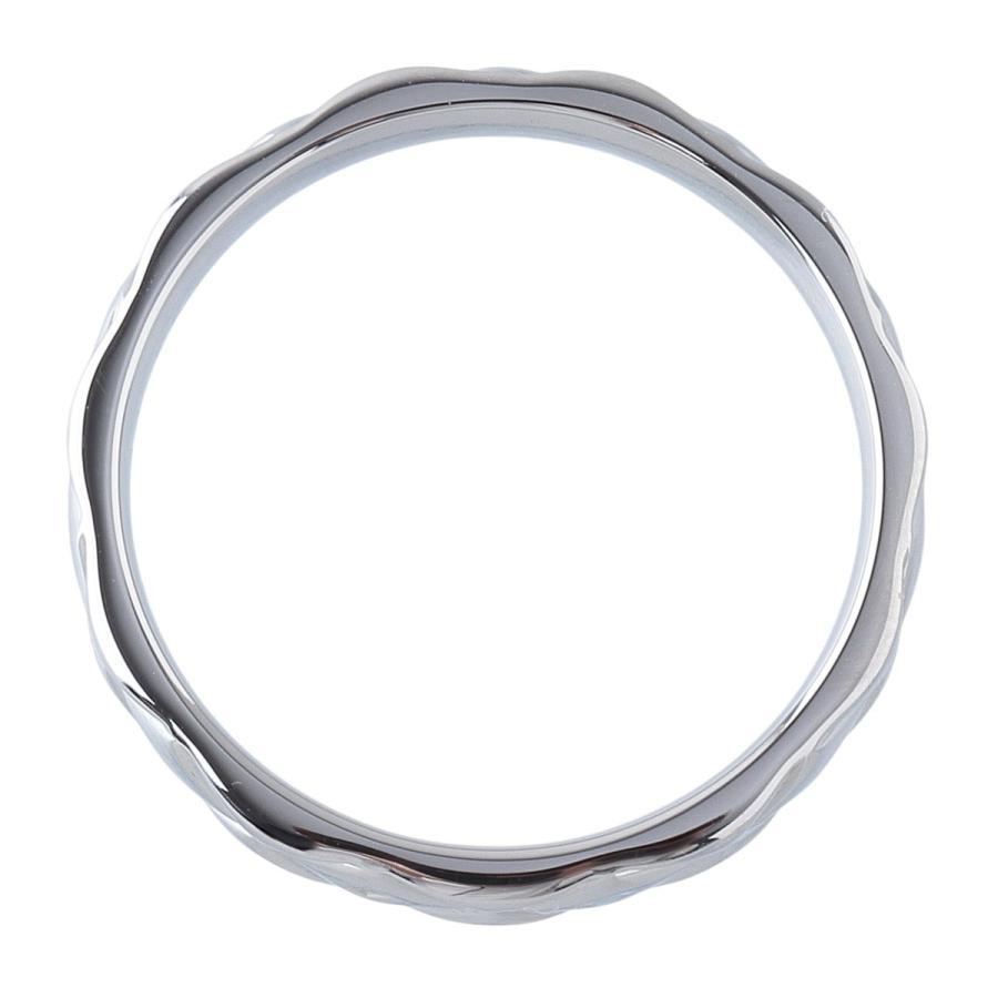 シルバーマトラッセリング CHANEL（シャネル） マトラッセ リング ミディアム #55 幅3.4mm PT950