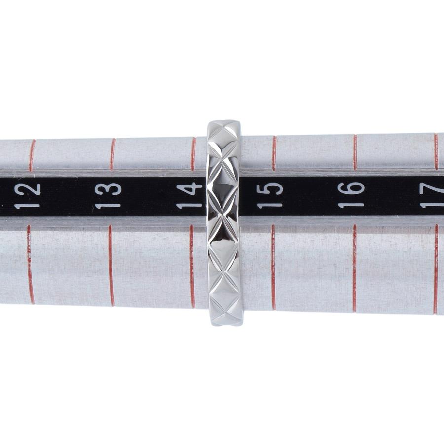 CHANEL（シャネル） マトラッセ リング ミディアム #55 幅3.4mm PT950