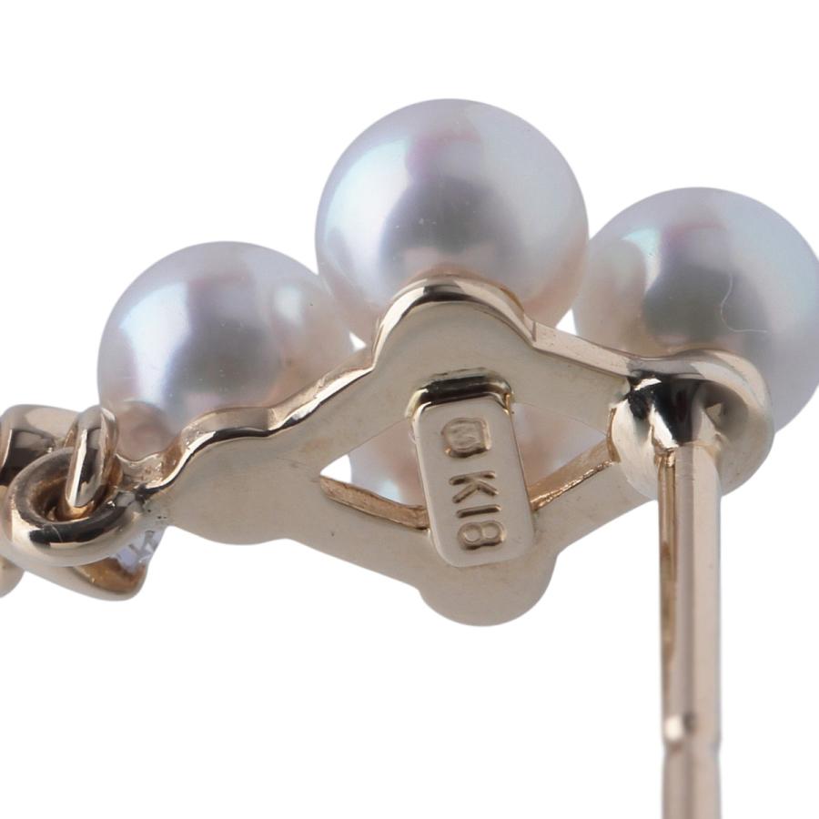 MIKIMOTO（ミキモト） ベビーパール ダイヤ ピアス PE-768PK型 アコヤ