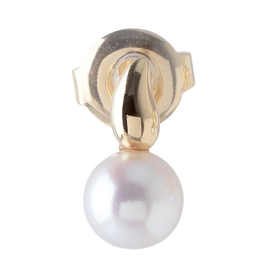 最終 MIKIMOTO パールピアス MIKIMOTO（ミキモト） パール ピアス アコヤパール5.7mm K18YG 新品