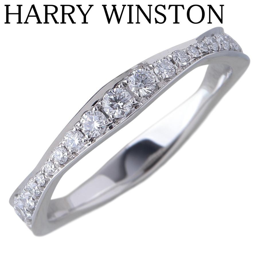 【新品同様】ハリーウイストン　HW Pt950 ダイヤ　リング　指輪 ハリー・ウィンストン（HARRY WINSTON） ダイヤ リング パヴェ
