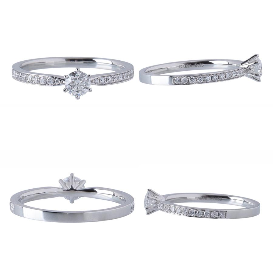 AHKAH（アーカー） ダイヤ リング ラヴェリテ 中石ダイヤ0.25ct G-VS2