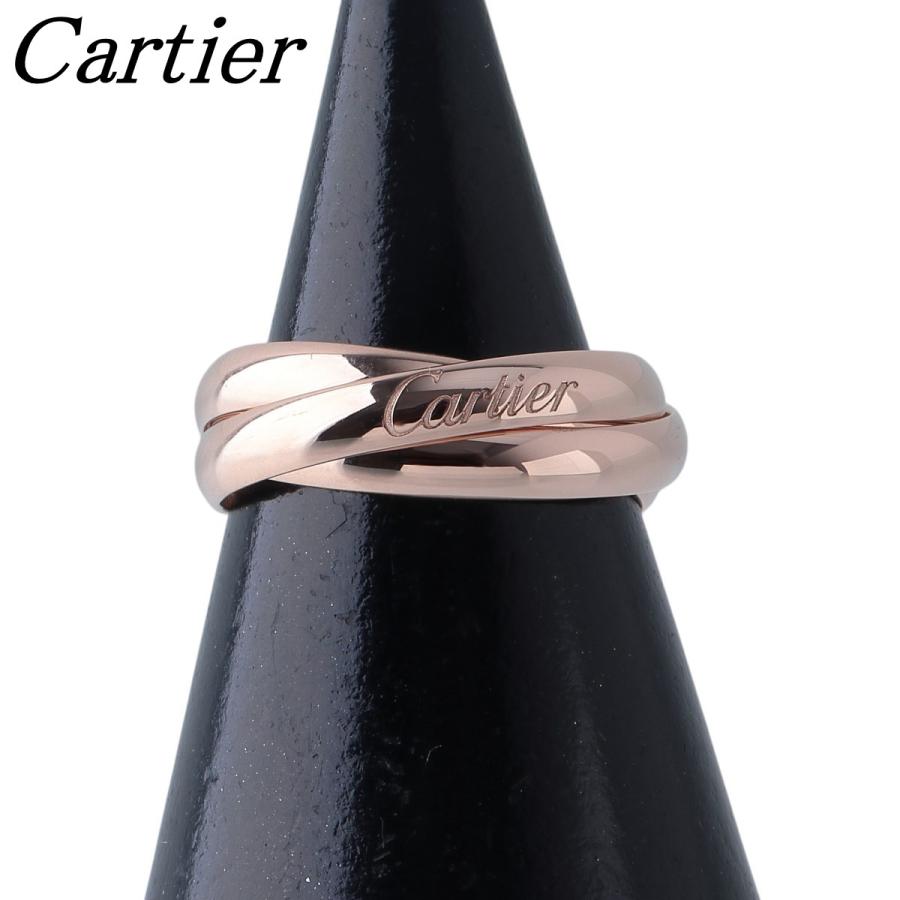 な*な様 Cartier トリニティリング 48サイズ Au750 Cartier（カルティエ） トリニティ リング レア品 SM #48 Au750PG