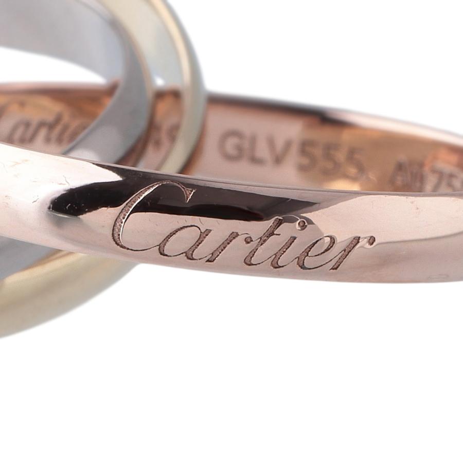 Cartier カルティエ　トリニティリング 750YG/WG/PG 49号 Cartier（カルティエ） トリニティ リング SM #49 Au750PG/WG/YG
