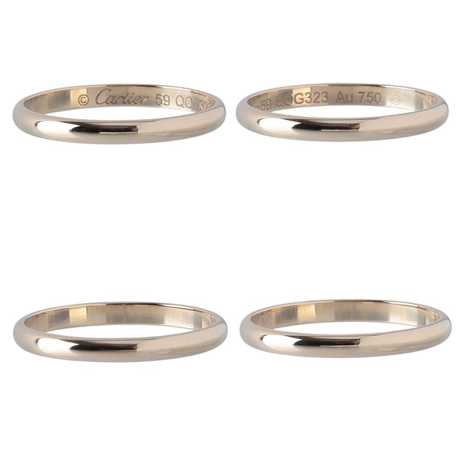 Cartier（カルティエ） 1895 ウェディング リング #59 幅2.4mm Au750YG