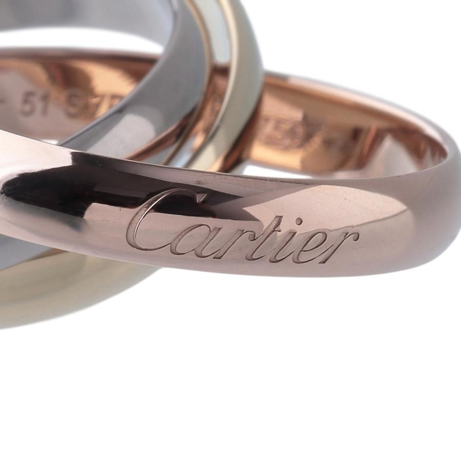【ちゃき:23日まで】カルティエ　トリニティ　クラシック　ＭＭ　51 Cartier（カルティエ） トリニティ リング MM クラシック #51 幅3.5mm