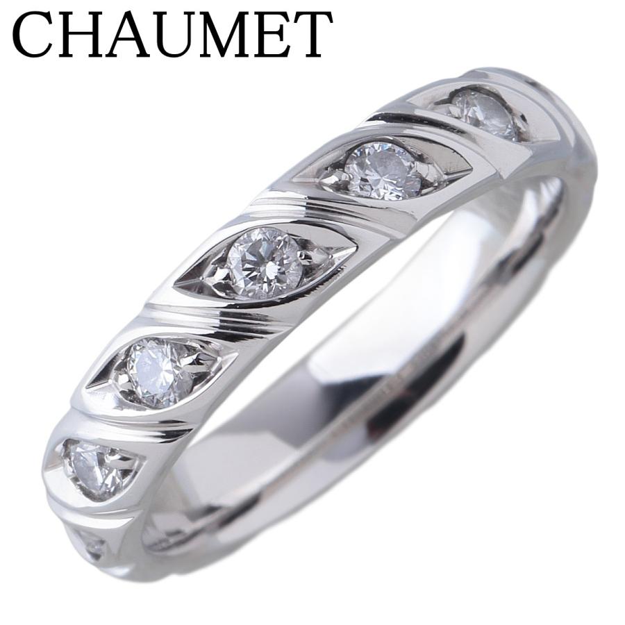 CHAUMET（ショーメ） トルサード ダイヤ リング 幅3.6mm 7PD #50 Pt950