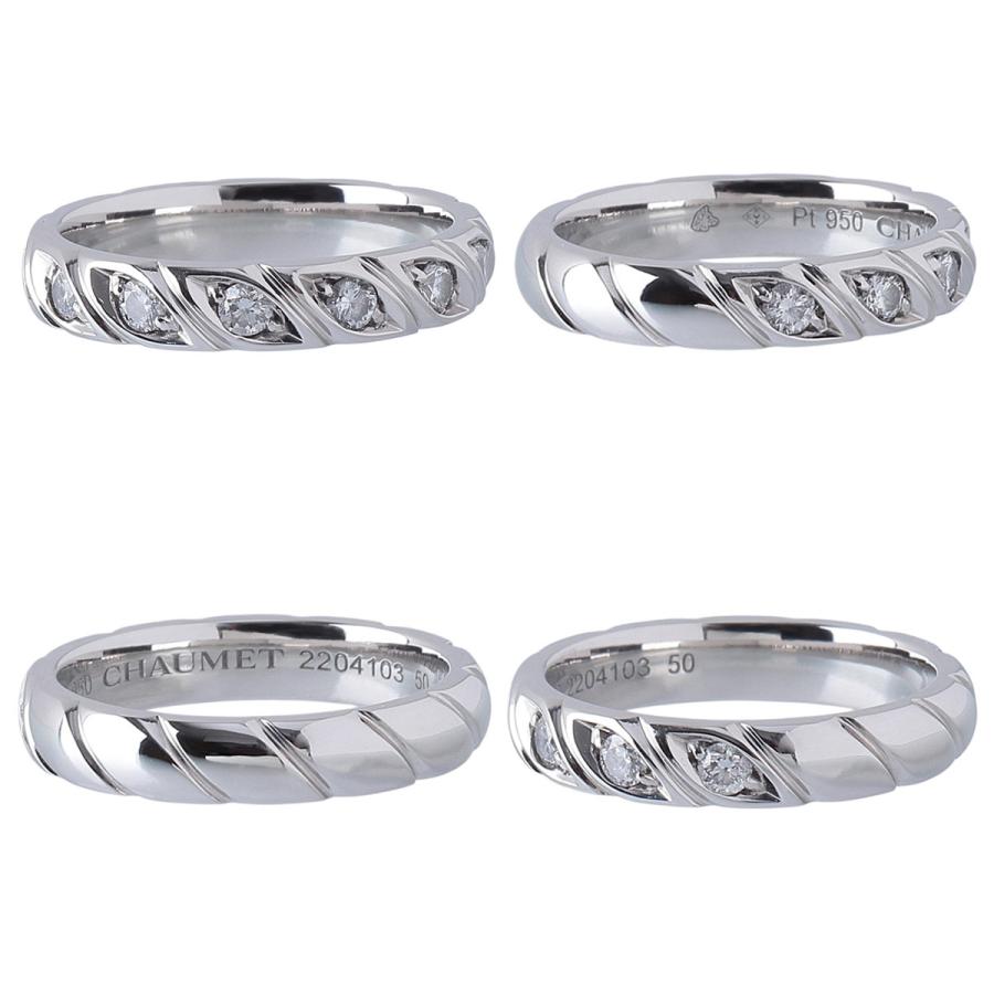 ★CHAUMET★ トルサード ダイヤリング 定価37万 2024年購入 CHAUMET（ショーメ） トルサード ダイヤ リング 幅3.6mm 7PD #50 Pt950