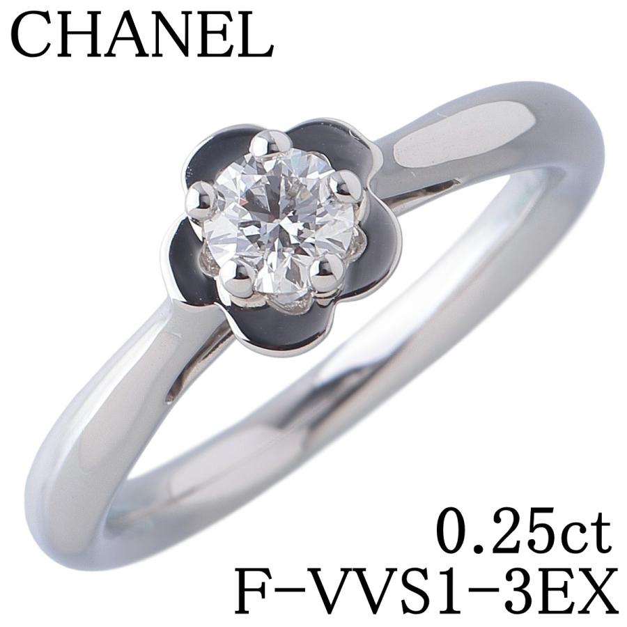 CHANEL（シャネル） ダイヤ リング カメリア 0.25ct F-VVS1-3EX #48