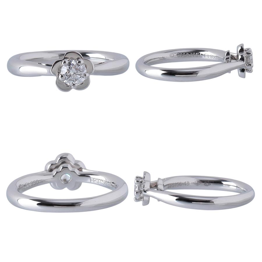 CHANEL（シャネル） ダイヤ リング カメリア 0.25ct F-VVS1-3EX #48