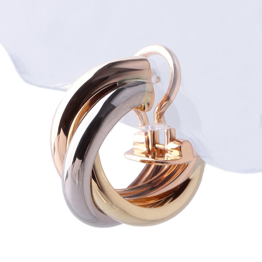 Cartier（カルティエ） トリニティ ピアス フープ 片方 Au750PG/WG