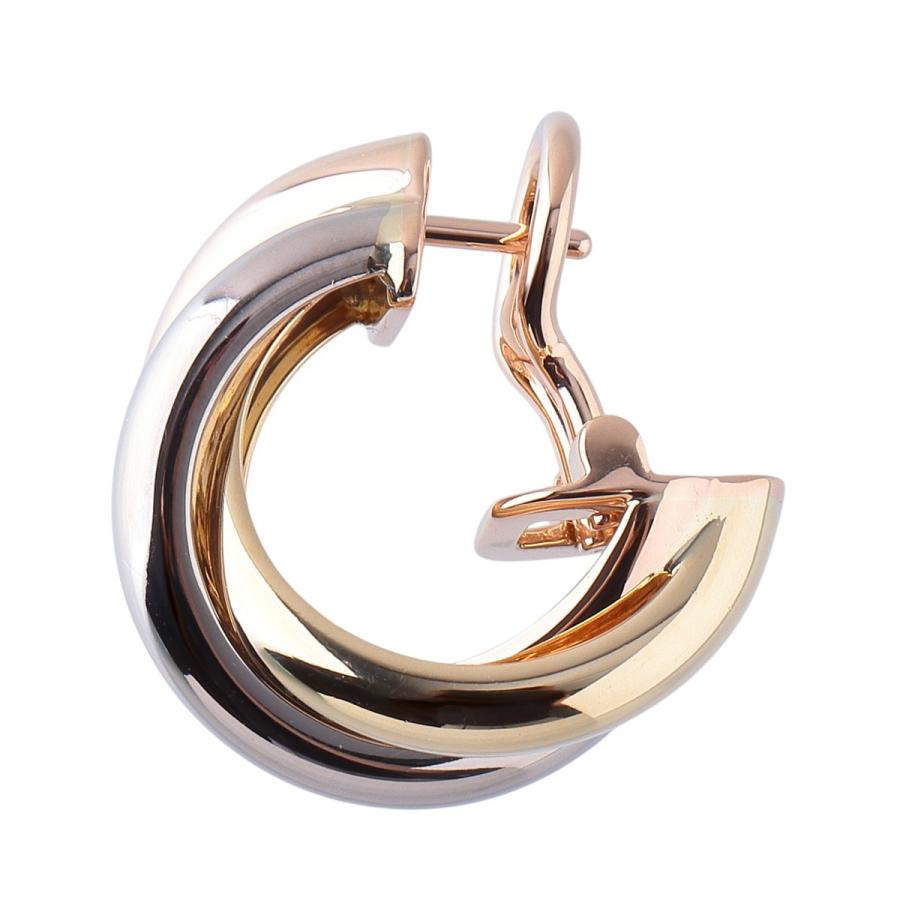 Cartier（カルティエ） トリニティ ピアス フープ 片方 Au750PG/WG