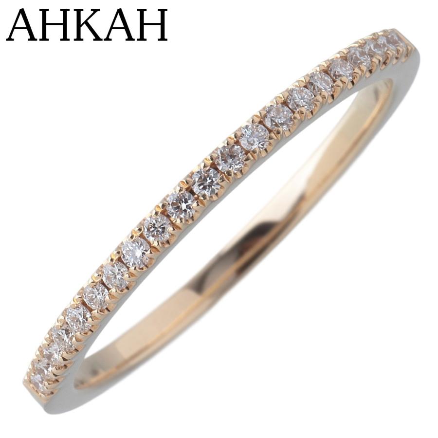 新品 AHKAH アーカー K18YG ダイヤ ティナリング 13号 AHKAH（アーカー） ダイヤ リング ティナ ハーフエタニティ 約13号