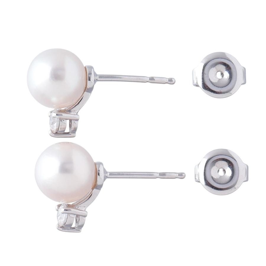 MIKIMOTO（ミキモト） ダイヤ パール ピアス 現行モデル PE-955PU型