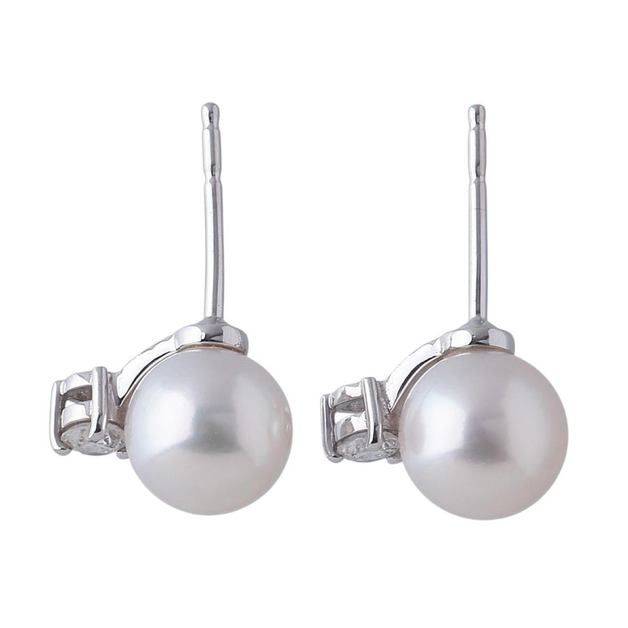 MIKIMOTO（ミキモト） ダイヤ パール ピアス 現行モデル PE-955PU型