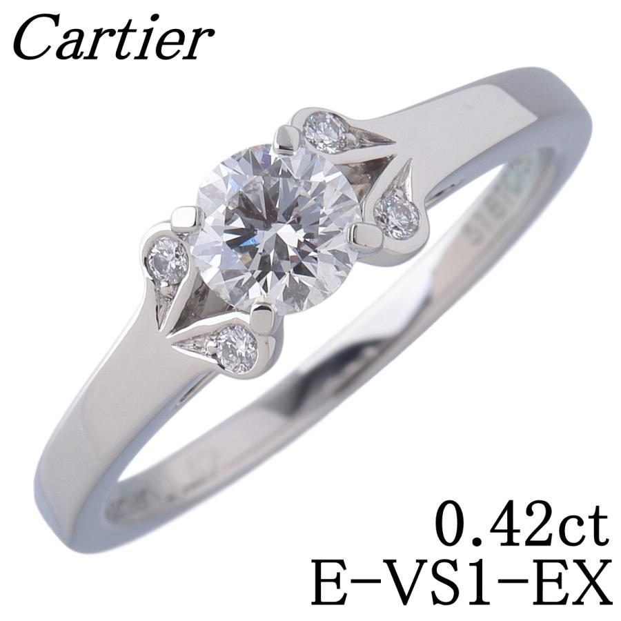 Cartier（カルティエ） バレリーナ ソリテール リング ダイヤ0.42ct E