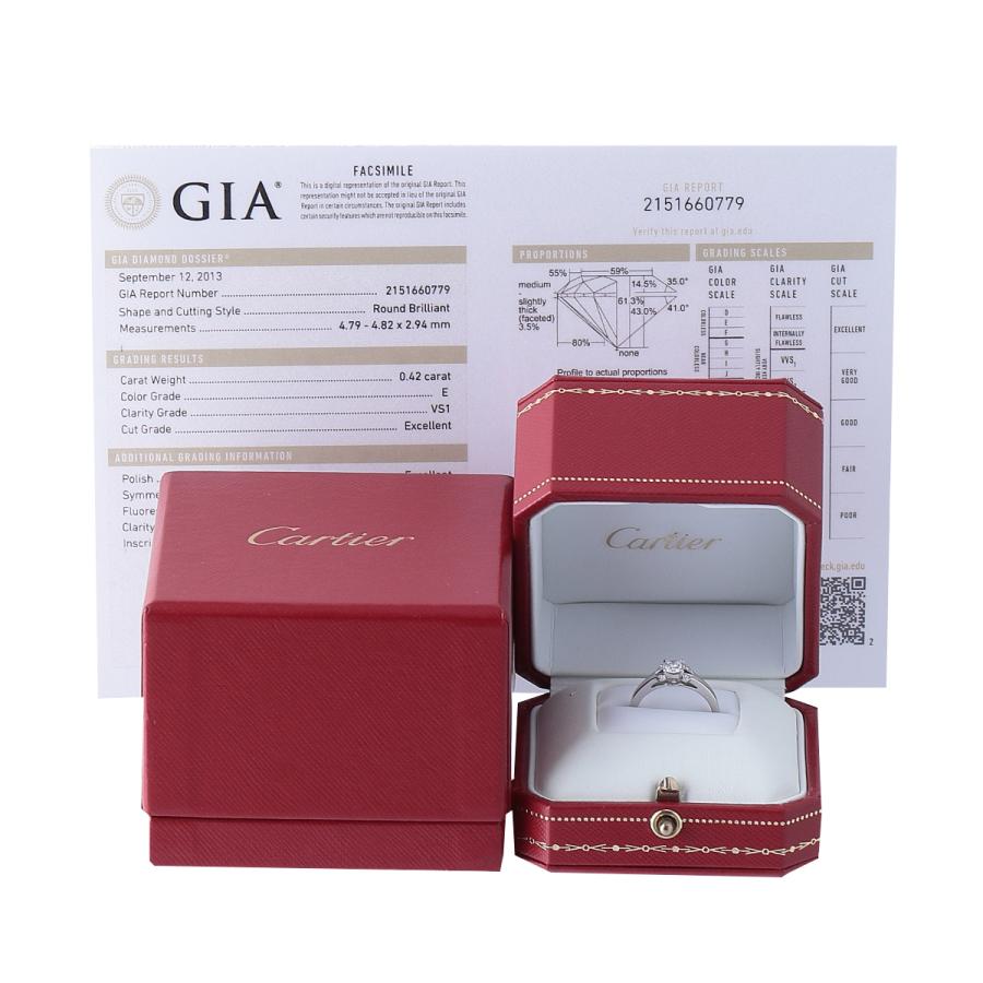 Cartier（カルティエ） バレリーナ ソリテール リング ダイヤ0.42ct E 
