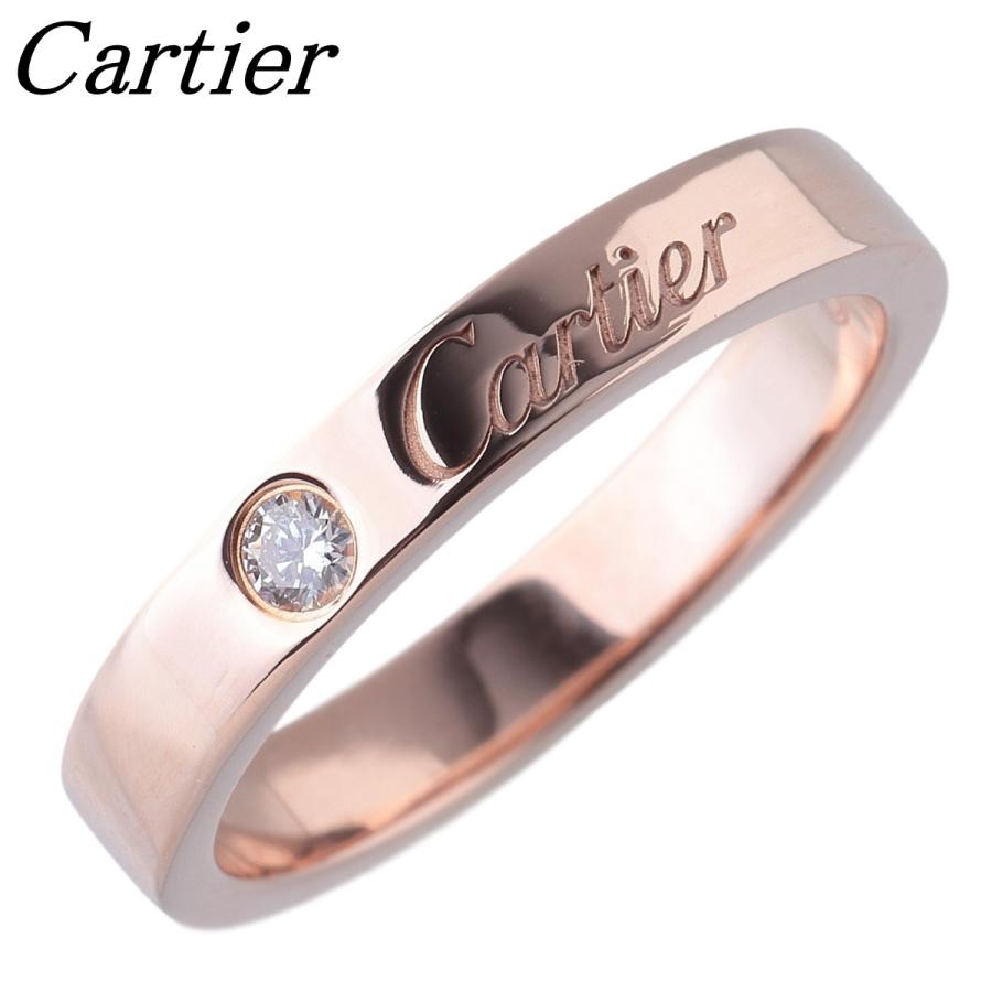 Cartier（カルティエ） ダイヤ リング エングレーブド Cドゥカルティエ 