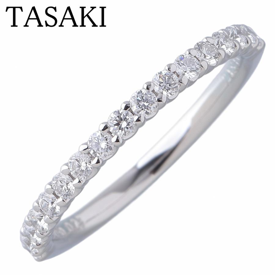 田崎真珠 TASAKI PT950 ダイヤモンドハーフエタニティリング 0.13