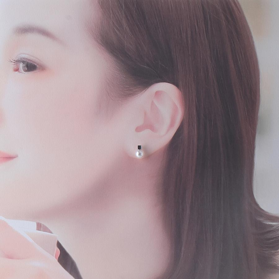 MIKIMOTO（ミキモト） パール ピアス 現行モデル PE-1726PU型 アコヤ