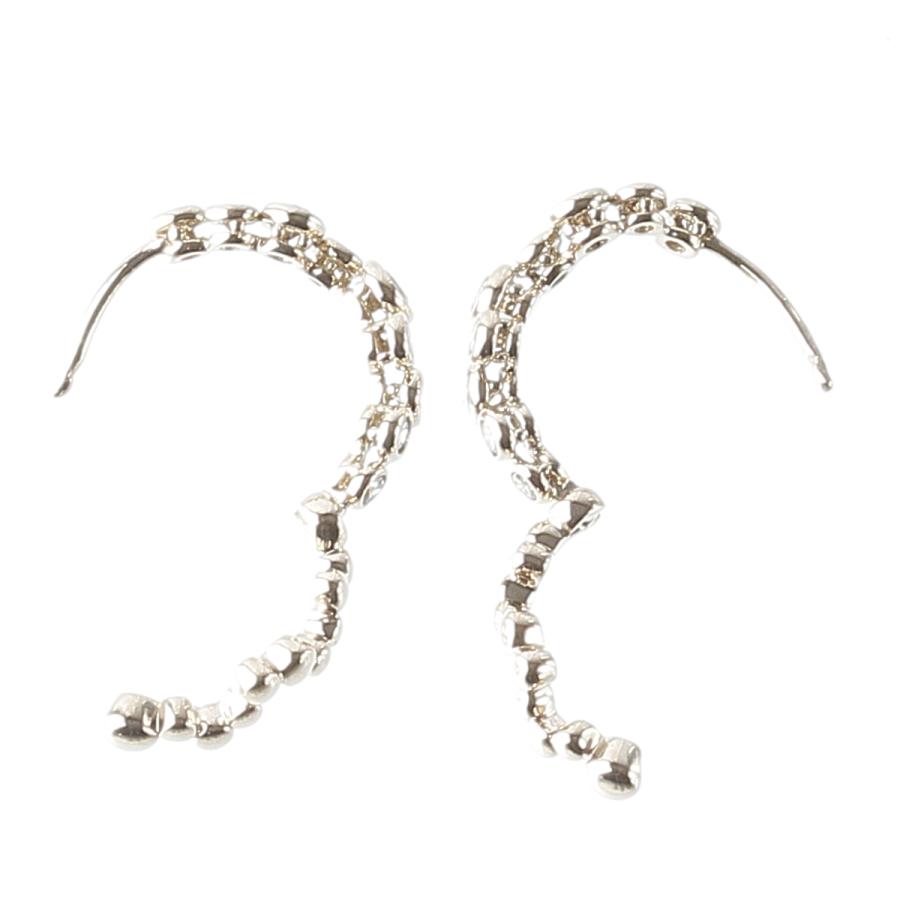 カシケイ 現行モデル フープ ピアス ダイヤ0.80ct K18BG 4.1g カシケイ 現行モデル フープ ピアス ダイヤ0.80ct K18BG 4.1g